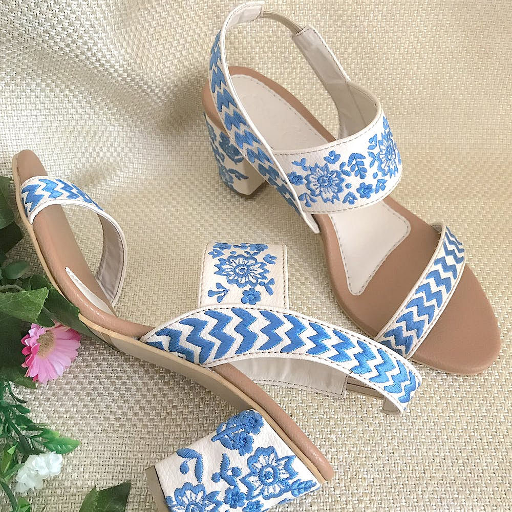 Shoe,Basic pump,Sandal,Aqua,Font,Electric blue,High heels,Creative arts,Pattern,Plant