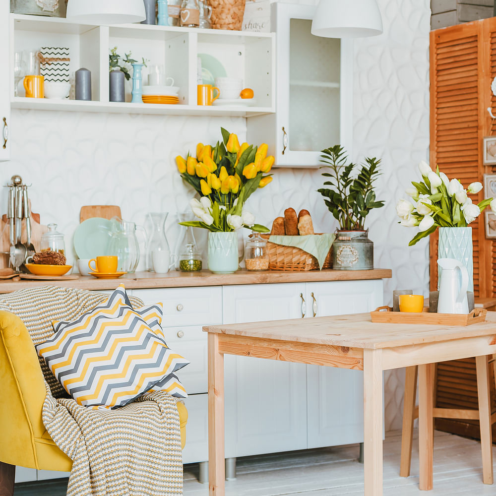 Table,Plant,Furniture,Property,White,Blue,Rectangle,Azure,Orange,Lighting