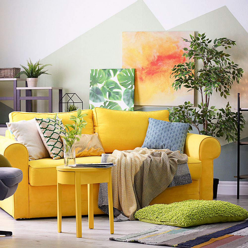 Property,Furniture,Couch,Plant,Product,Rectangle,Interior design,Textile,Orange,Yellow