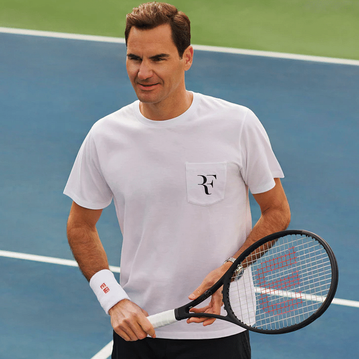 Shop Roger Federer s Iconic RF T Shirt From UNIQLO LBB