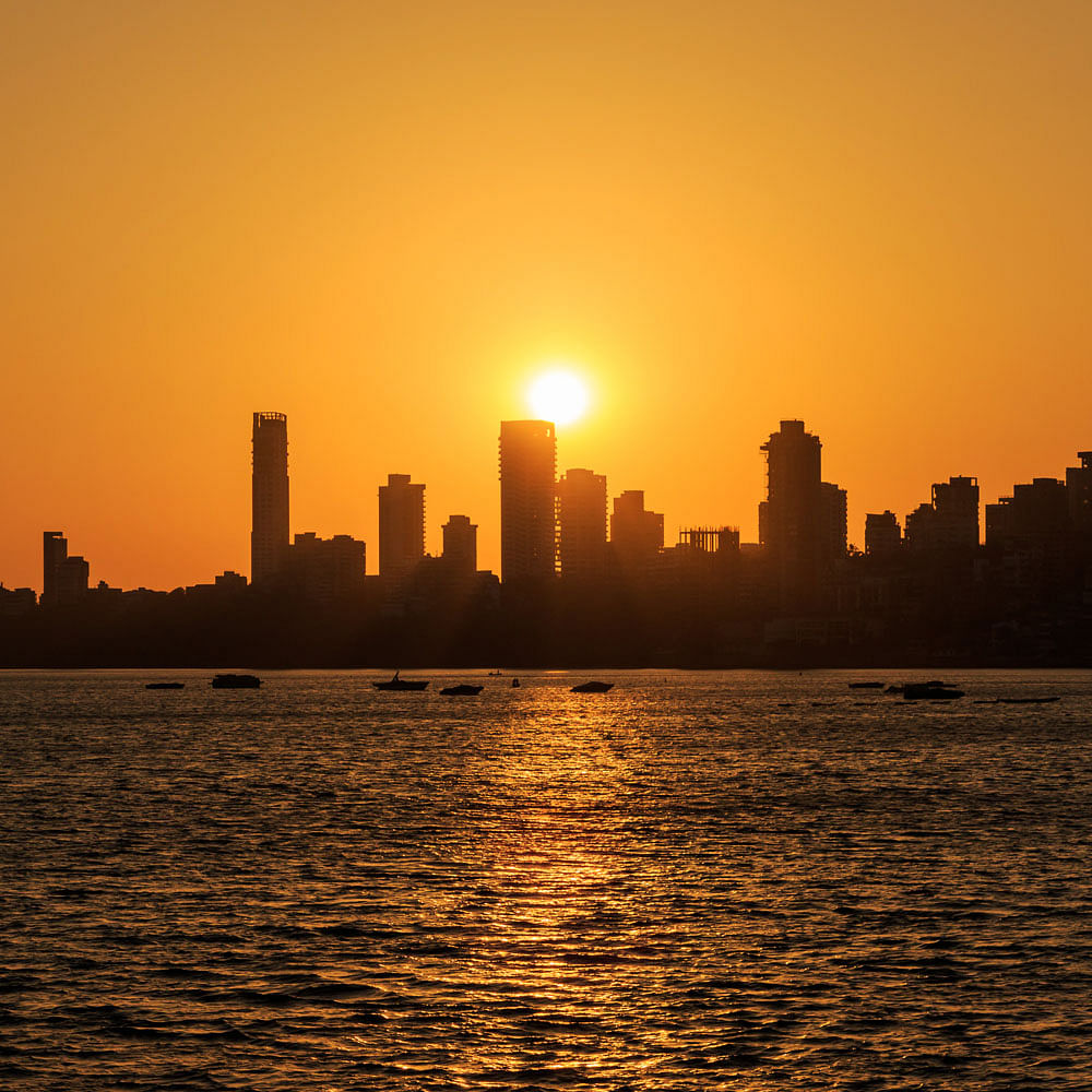 Water,Sky,Atmosphere,Skyscraper,Building,Afterglow,Dusk,Lake,Sunset,Tower block