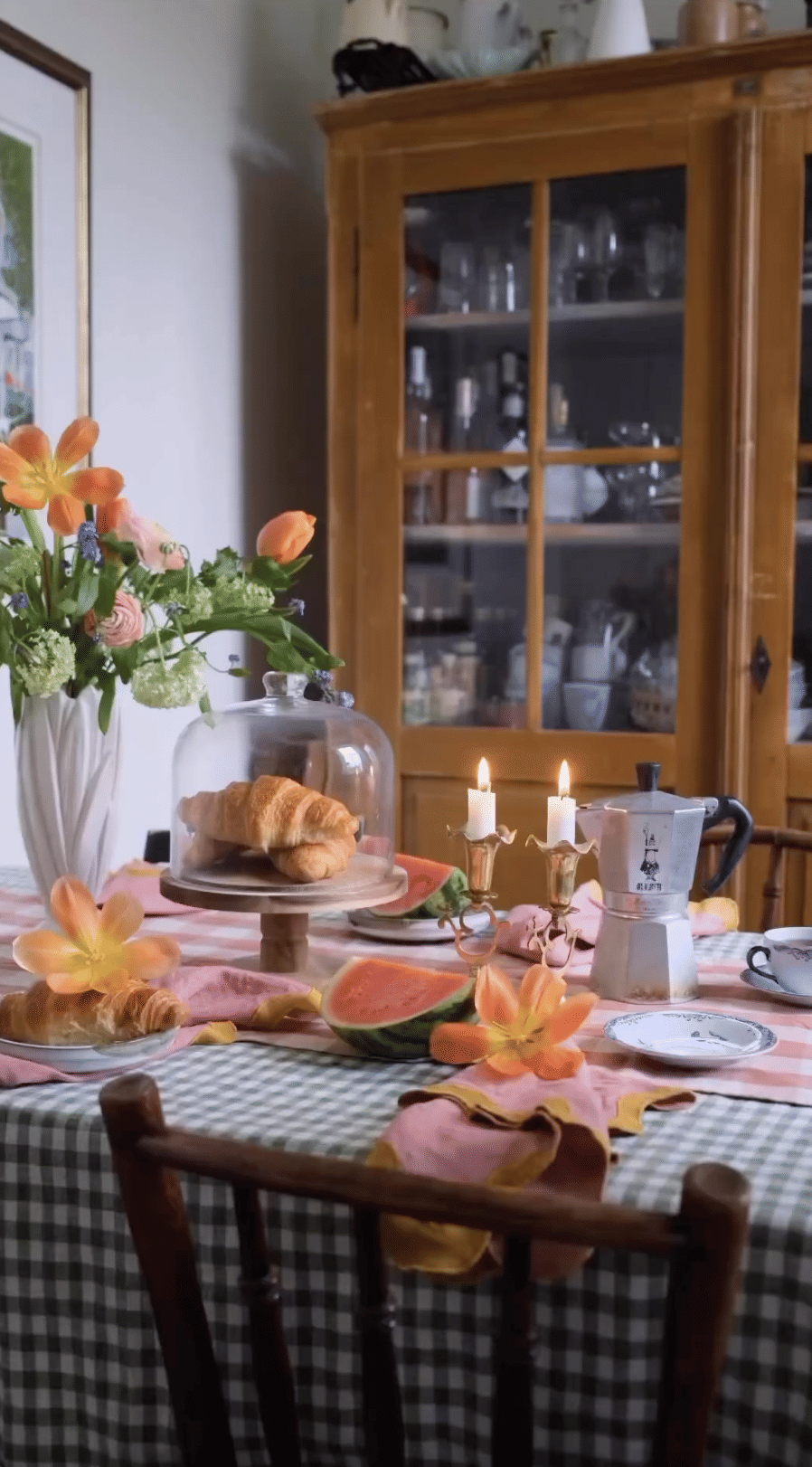 Food,Table,Tableware,Property,Furniture,Orange,Interior design,Tablecloth,Textile,Candle