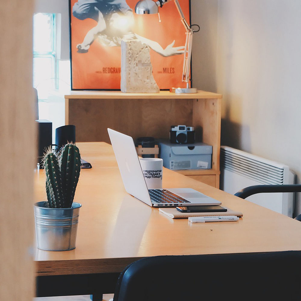 Table,Building,Plant,Computer,Personal computer,Flowerpot,Computer desk,Desk,Houseplant,Chair