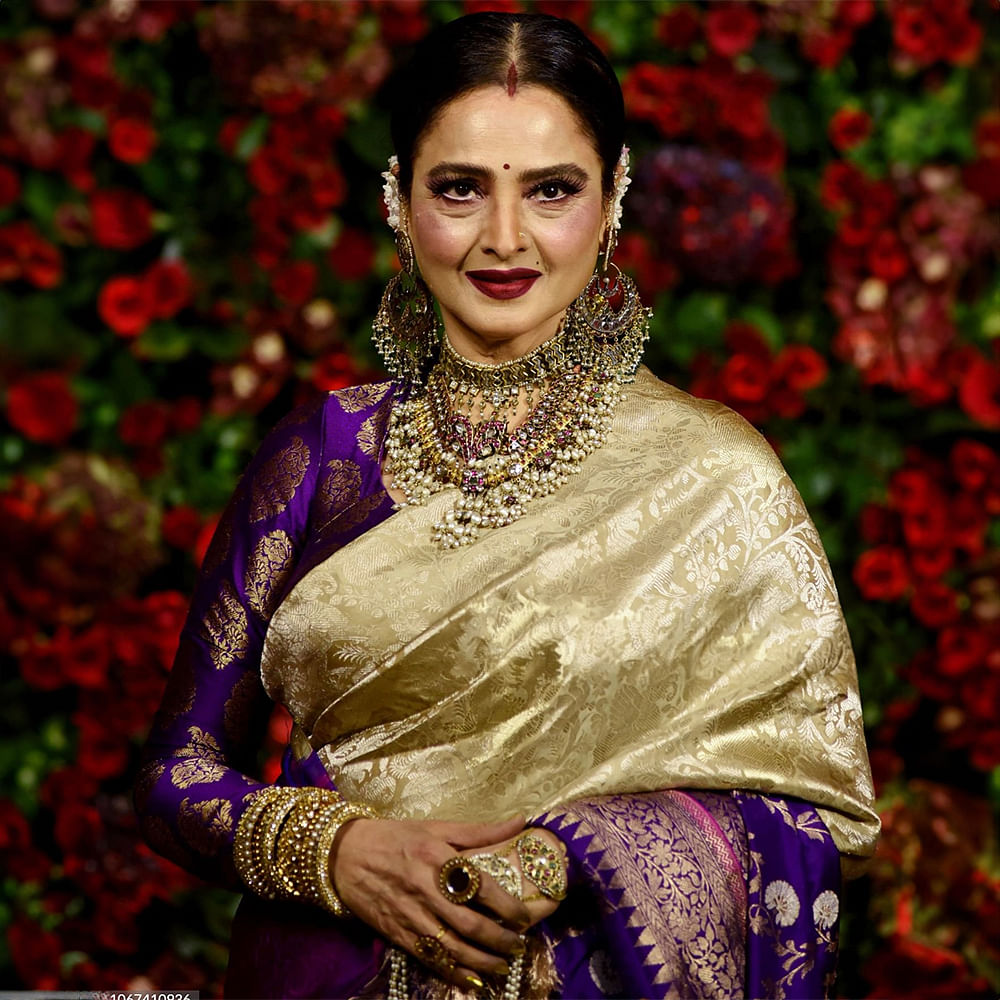 8 Saree Looks Inspired By All Time Elegant Looks Of Rekha LBB