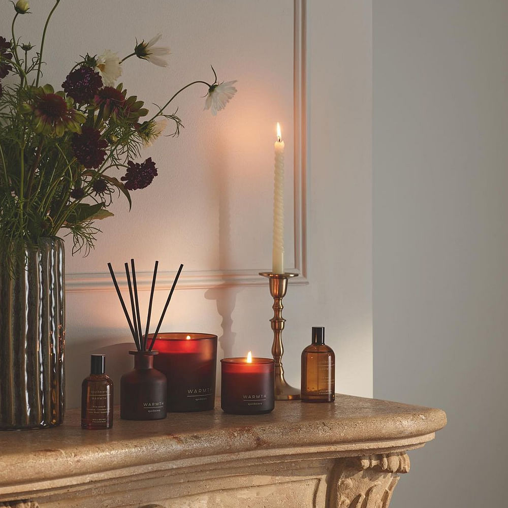 Plant,Table,Furniture,Flowerpot,Houseplant,Wood,Interior design,Candle,Orange,Vase