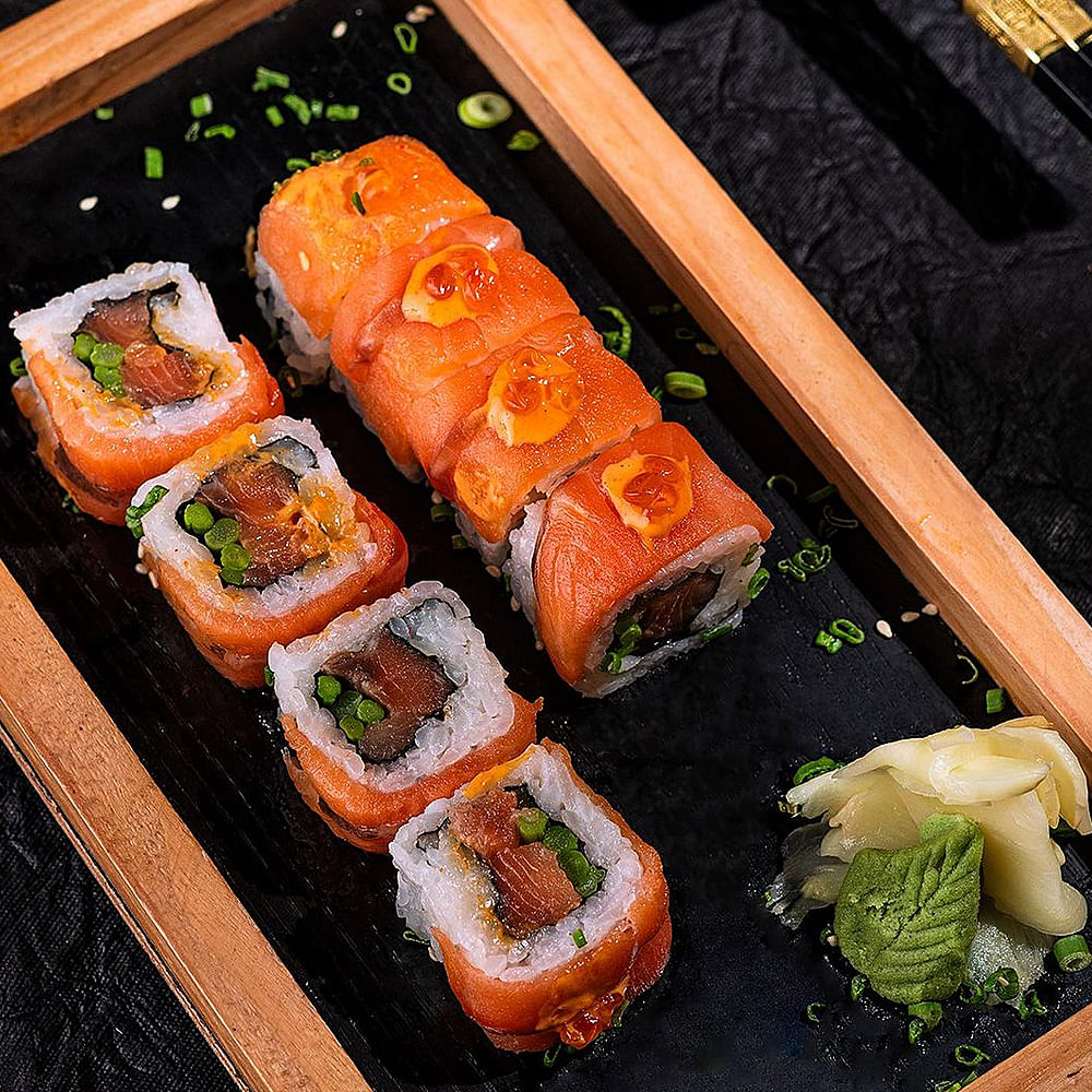 Food,Ingredient,Recipe,Staple food,Cuisine,Dish,Salmon,Produce,Seafood,California roll