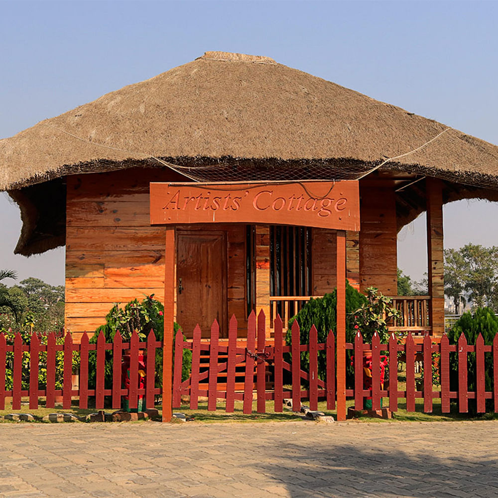 Plant,Building,Sky,Fence,House,Door,Wood,Shade,Landscape,Cottage