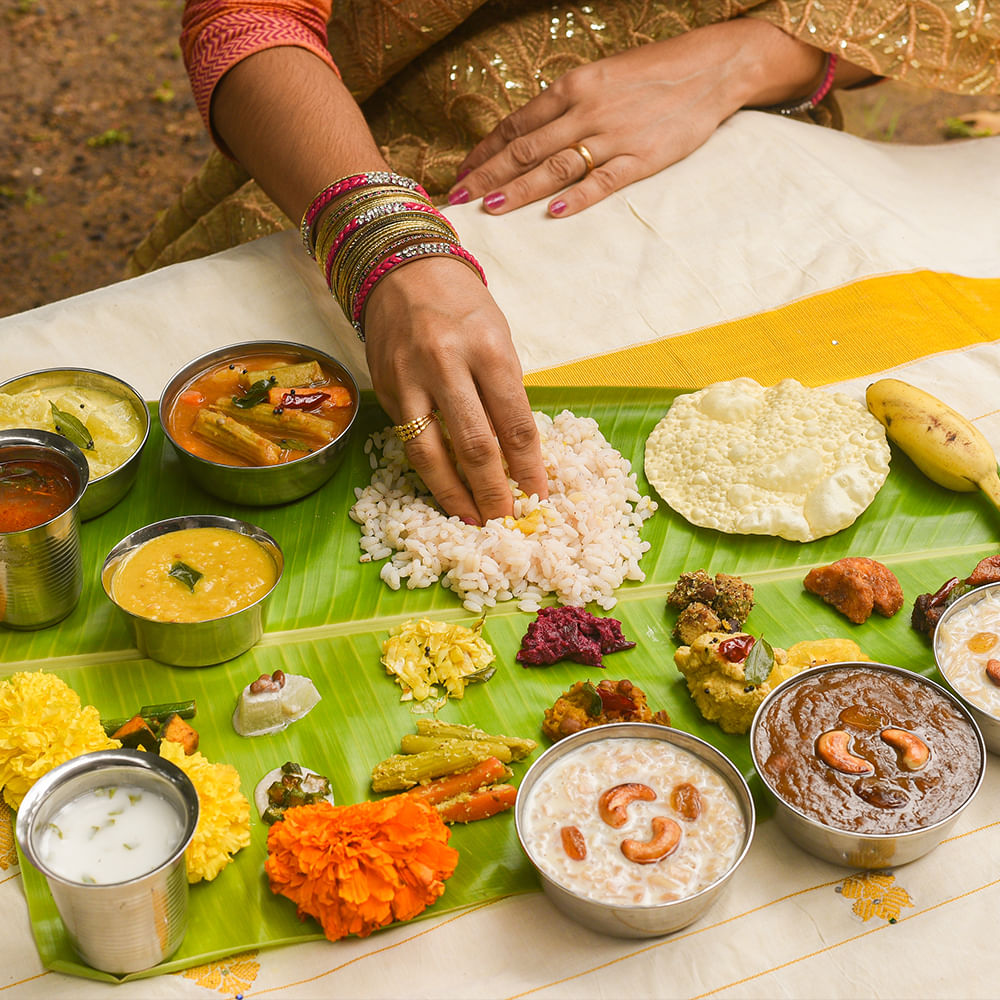 Food,Sadhya,Ingredient,Banana leaf rice,Recipe,Rice,Staple food,Telugu cuisine,South Indian cuisine,Tamil cuisine