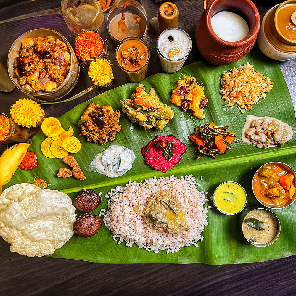 Food,Sadhya,Banana leaf rice,Recipe,Banana leaf,Rice,South Indian cuisine,Staple food,Telugu cuisine,Tamil cuisine