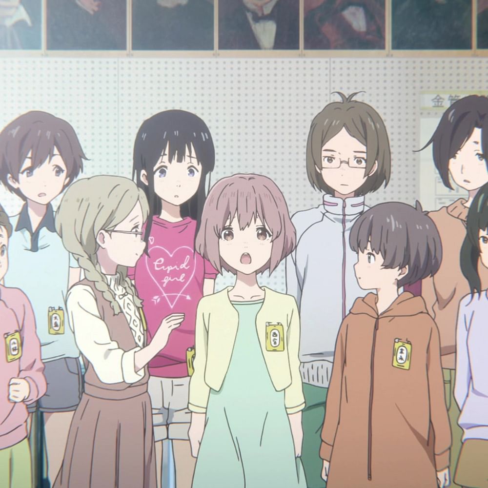 Head,Hairstyle,Cartoon,Facial expression,Animation,Anime,Hime cut,Animated cartoon,Long hair,Illustration