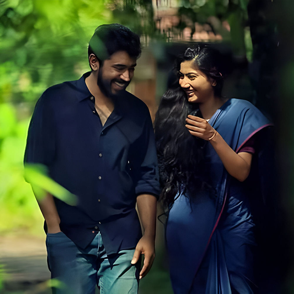 Happiness,Black hair,People in nature,Love,Romance,Sari