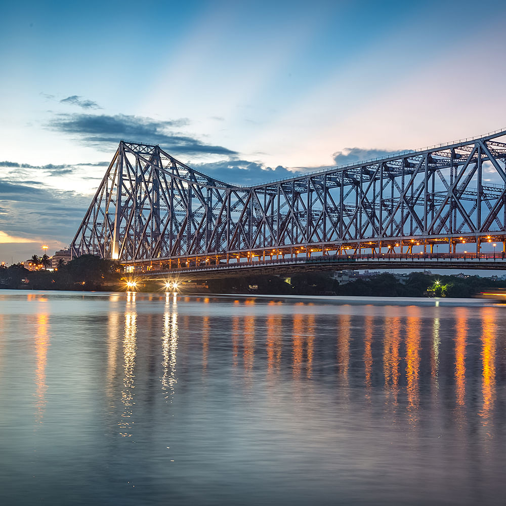Bridge,Cloud,Waterway,Dusk,Horizon,Cantilever bridge,River,Reflection,Evening,Lake