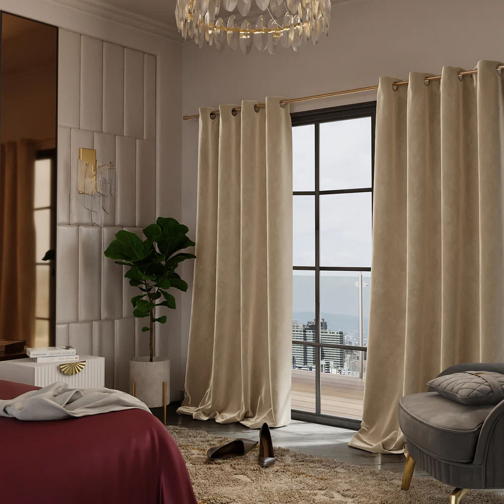 Interior design,Furniture,Curtain,Window covering,Textile,Window treatment,Floor,Flooring,Brown,Room