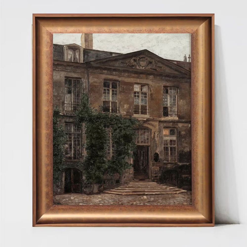 The Vintage Artistry Brown Printed Framed Vintage Wall Art
