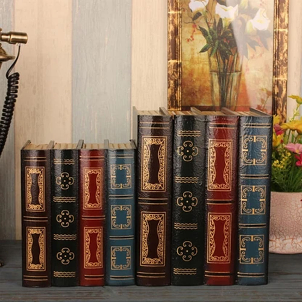 Lot of 7 Vintage Books Victorian Book Stacks
