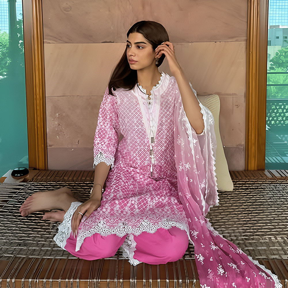 Fashion,Textile,Pink,Waist,Fashion design,Embroidery,Creative arts,Pattern,Embellishment,Motif