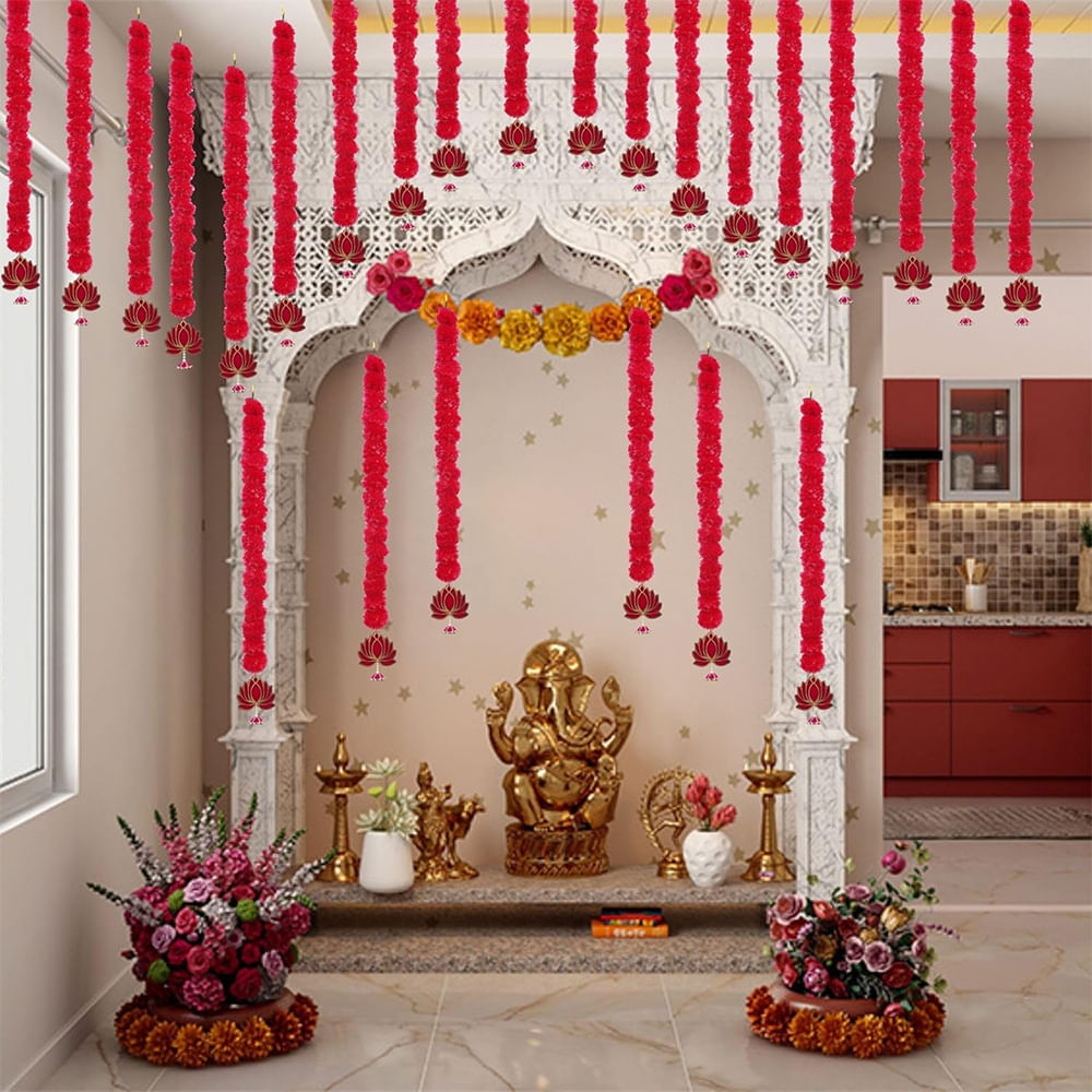 Red,Pink,Interior design,Decoration,Flower Arranging,Ornament,Floral design,Natural material,Party Supply,Design