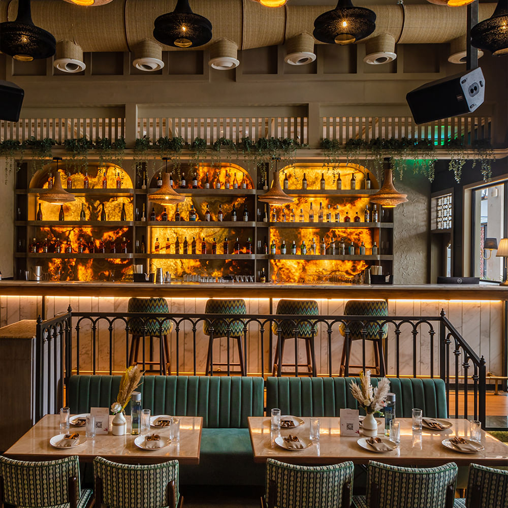 Restaurant,Ceiling,Chair,Bar,Pub,Kitchen & Dining Room Table,Wood stain,Light fixture,Barware