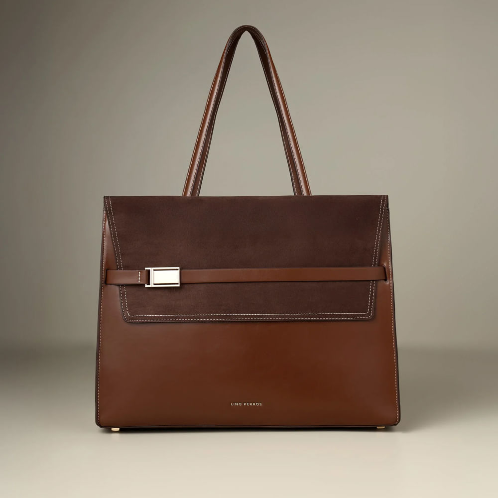 Monroe Daisy Brown Tote Bag